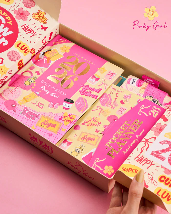 Mofkera Agenda Gift Set 2026 - Pinky Girl
