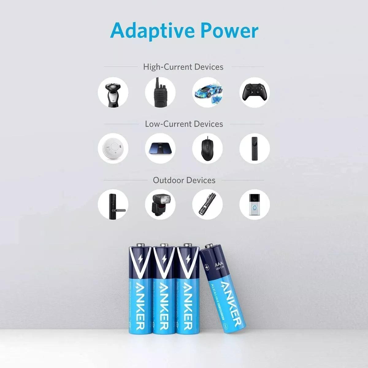 Anker AAA Alkaline Batteries 8 Pack for Long Lasting Power