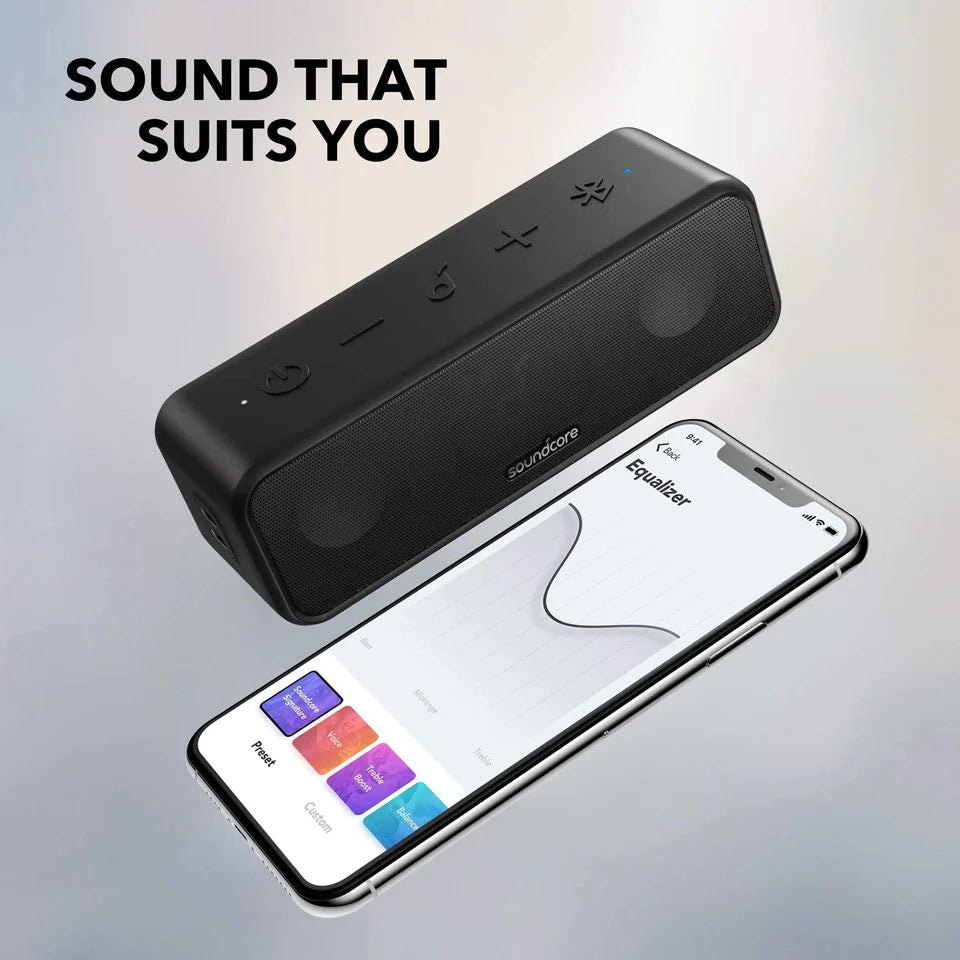 Anker Soundcore 3 Bluetooth Speaker with 24H Playtime- Black