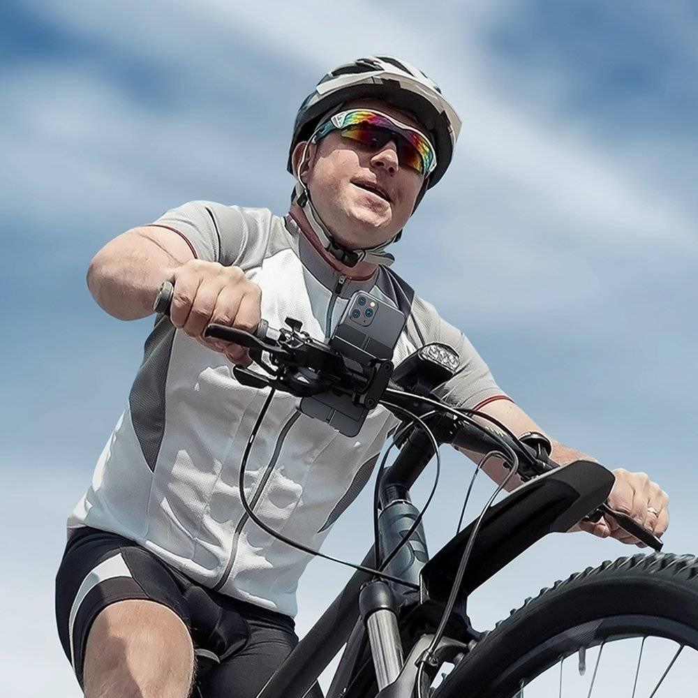 JOYROOM 360 Degree Rotating Phone Bracket for Bicycle Secure & Adjustable - Black