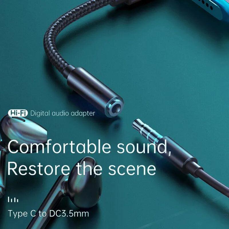 Mcdodo HiFi DAC Type C to 3.5mm Audio Converter for High Fidelity - Black